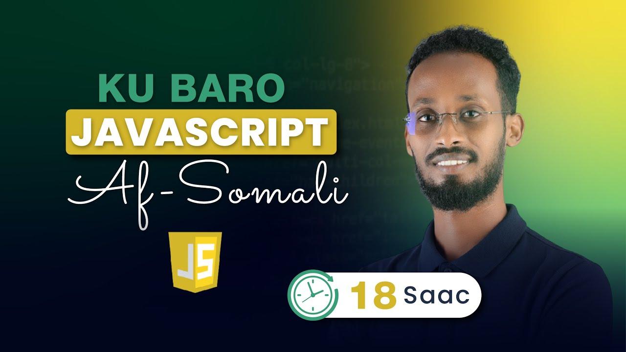 Learn JavaScript Full Course Af-Somali (18 Hours)